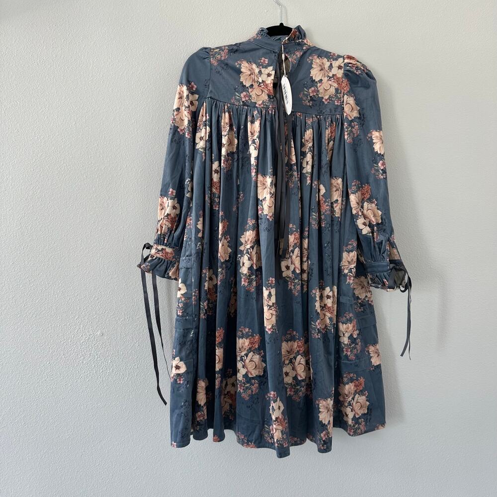 Petite Amalie Bouquet Printed Cord Dress 12 Y - Picture 4 of 8